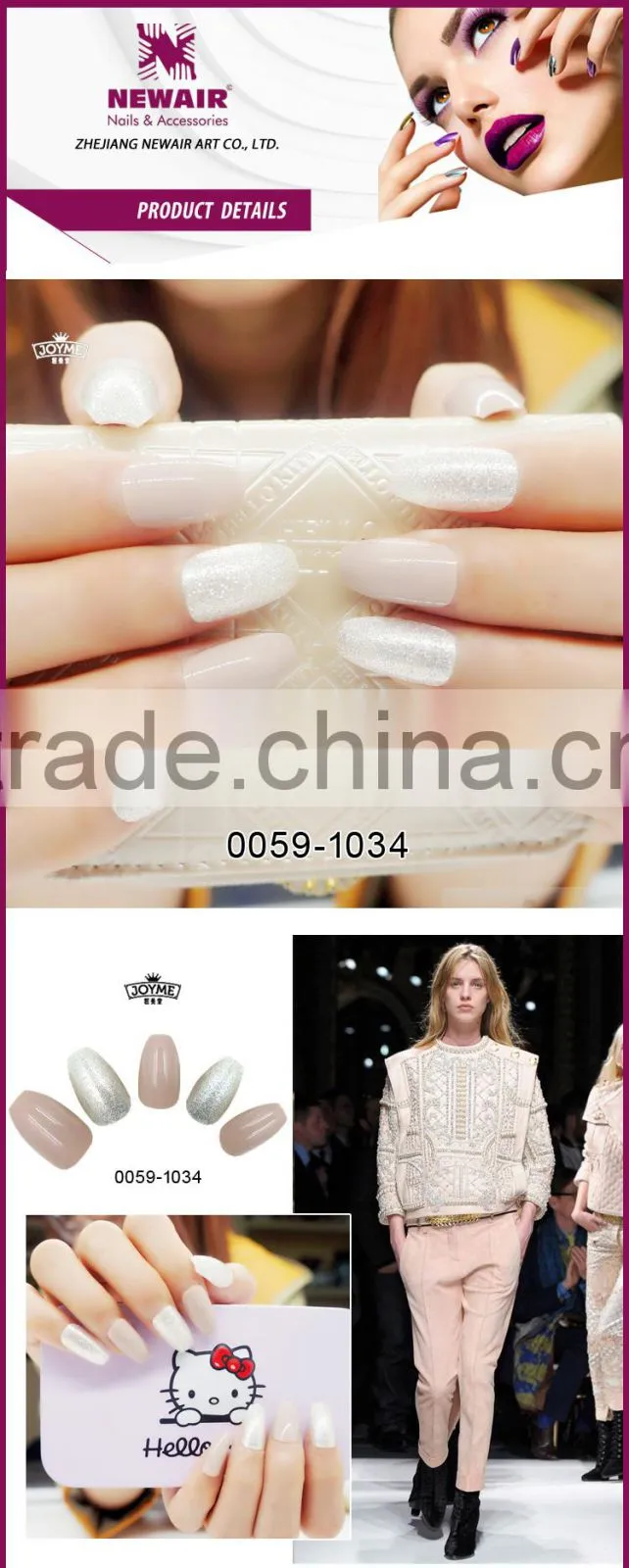 2017 newair fresh design factory duppliy full cover coffin false nail art