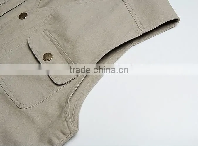 2017 OEM unisex cameraman vest waistcoat uniform