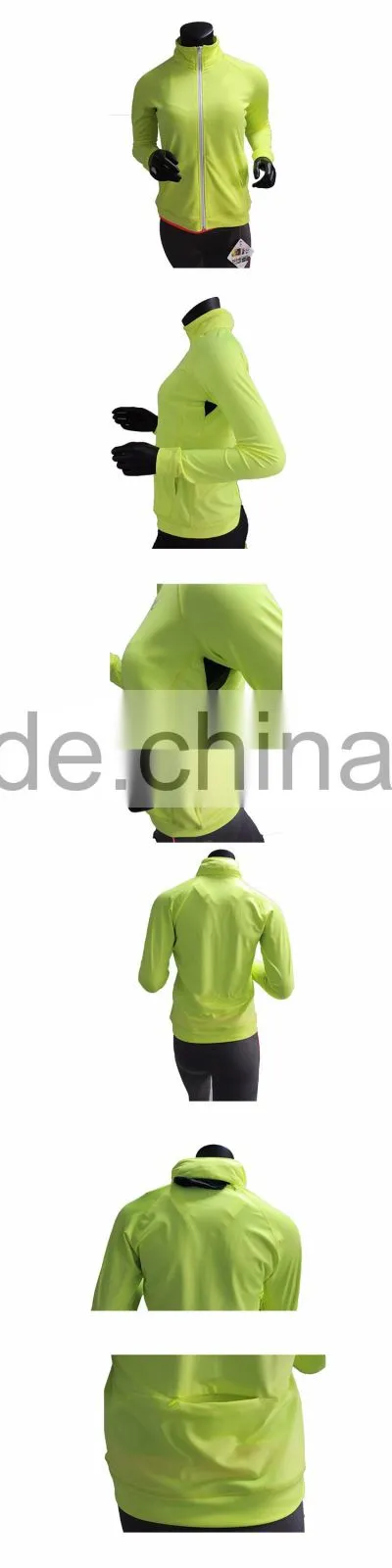 Neon Yellow Wholesale Women Sport Running Jacket