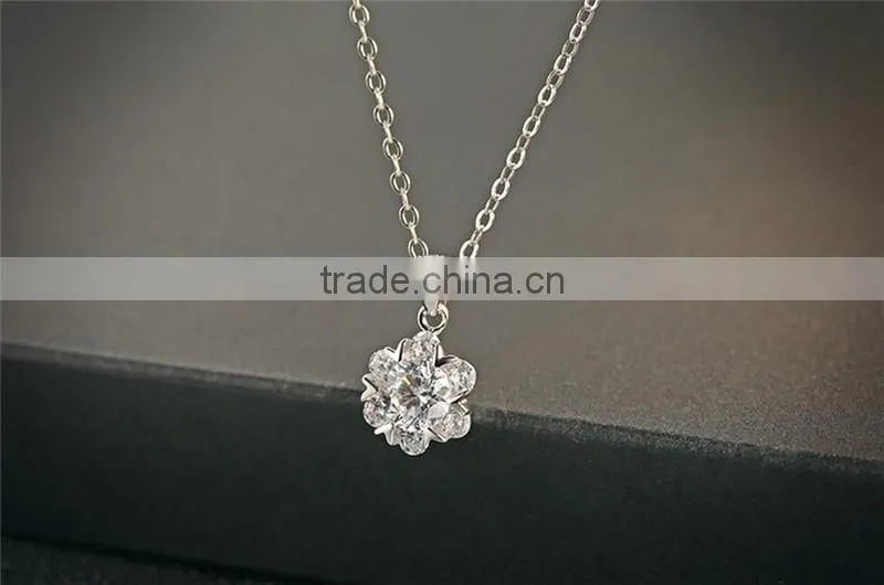 925 sterling silver pendant women snowflake necklace pendant