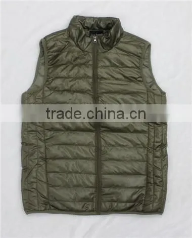 Winter outer wear breathable men vest jacket without hood(MV130056)