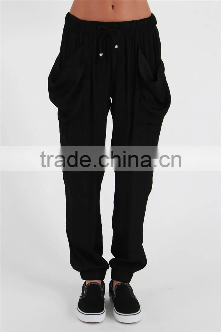 Cotton trousers new design terry knitted soft pants sex pants