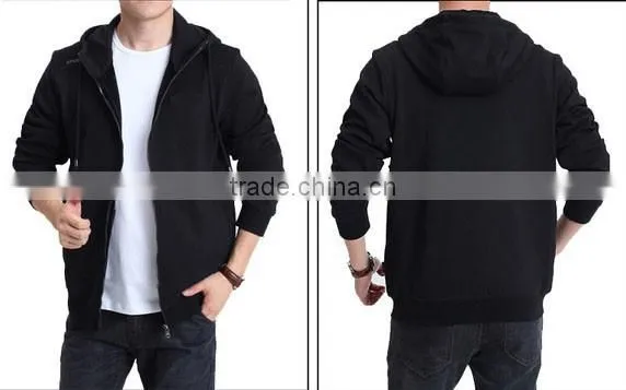 2017 good quality Professional wholesale custom fleece zipper pocket hoodies