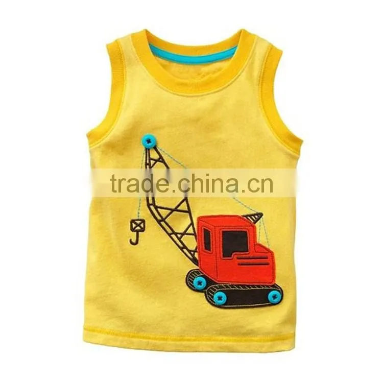 Wholesale Cotton Fashion Latest Custom Tank Top Printing For Children Clothing