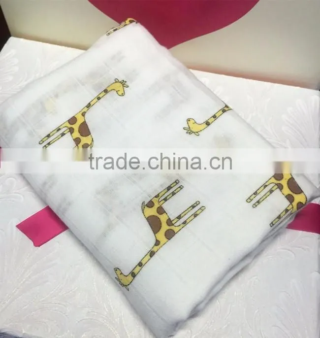 breathable 100% cotton baby muslin swaddle blankets