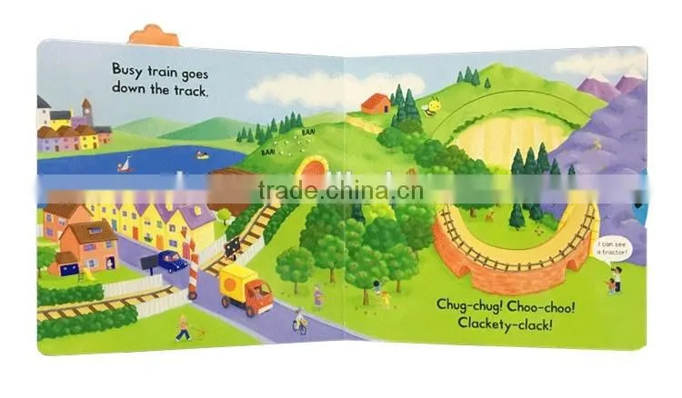 Customizable twitch cardboard book children education book printing boardbook binding book from factory UV+glossy lamination