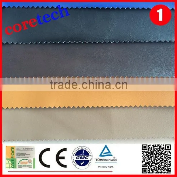 2015 hot sale Abrasion-Resistant pu leather fabric factory