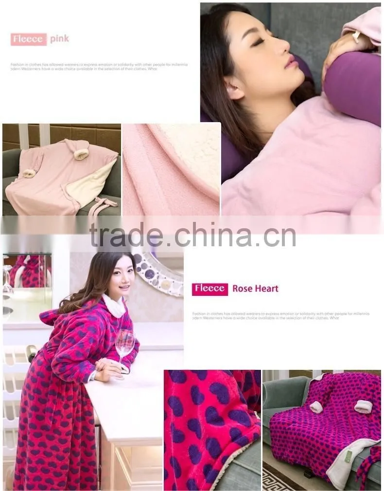 Thick thernal wholesale throw blanket