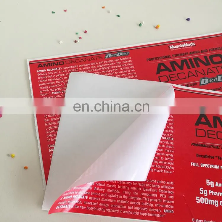 Cheap custom gloss lamination printing sticker labels colorful adhesive food label