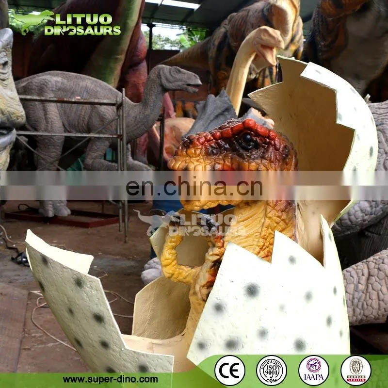 Realistic Dinosaur Hatching Eggs for Park Decoration