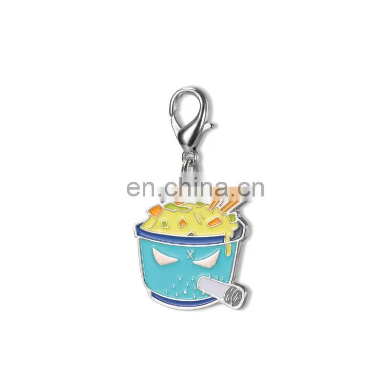 metal enamel charm, elephant shape zipper head,custom metal enamel zipper heads