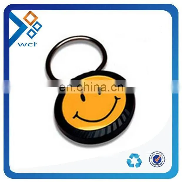 Customized Logo Printed Cheap Rubber Keychain