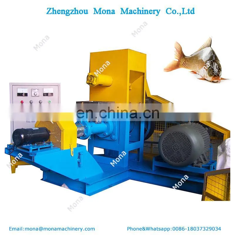 Low consumption floating fish feed extruder, fish feed pellet mill, pet feed pellet machine