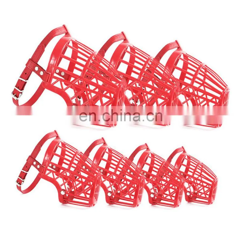 Wholesale Seven Size Durable Anti Barking Werewolf Plastic Werewolf Bondage Pet Muzzle For Dogs