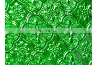 8MM 10MM CLEAR MORU MAP FLUTE FLAME PUZZLE FIGURED PATTERN GLASS
