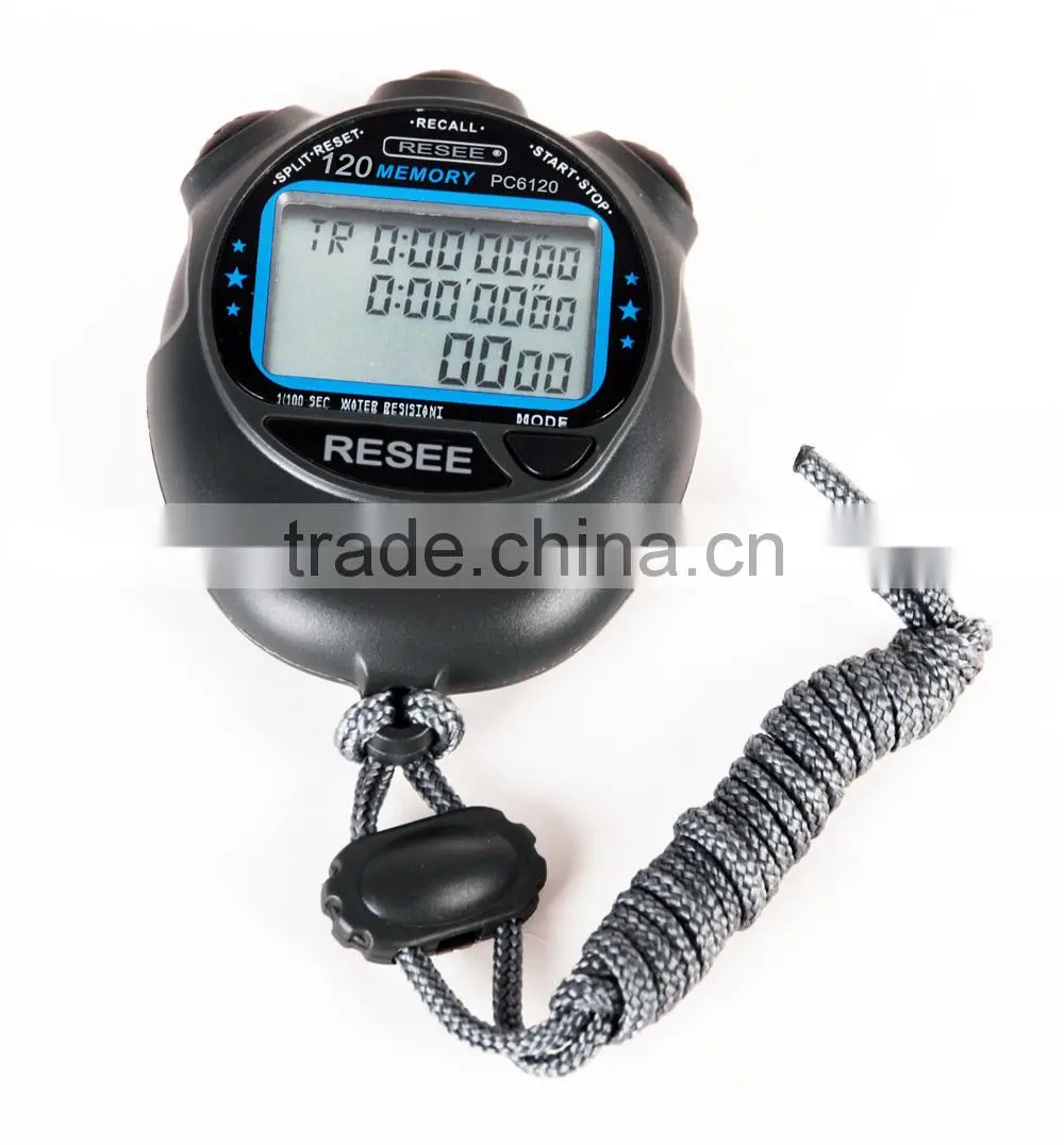 Cheap stop watch/Wholesale 1/100 sec waterproof stopwatch