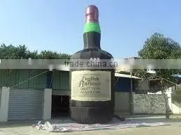 giant oxford cloth inflatable advertising winebottle shape for promotion event