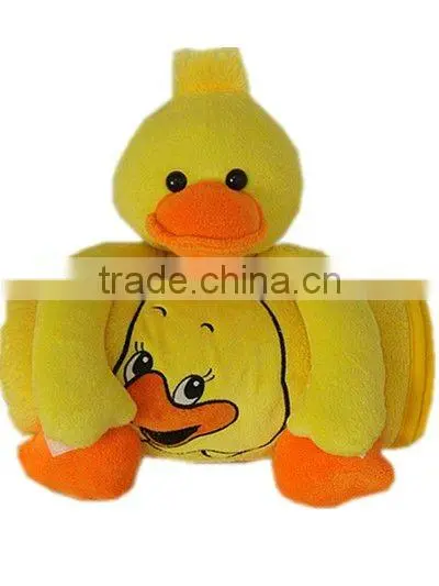 plush duck toy/soft yellow baby towels
