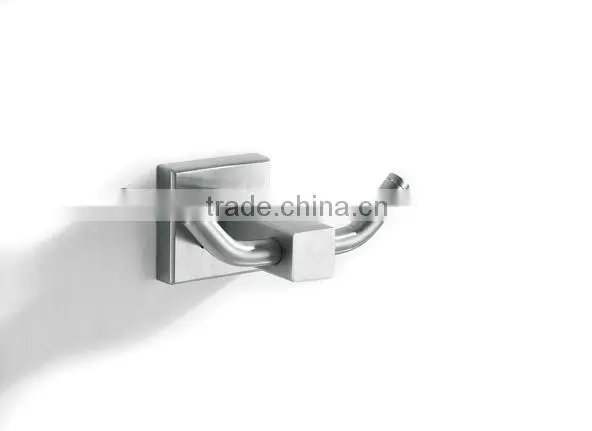 Stainless Steel Wall-mounted Clothes Hanger Hooks Double Robe Hooks