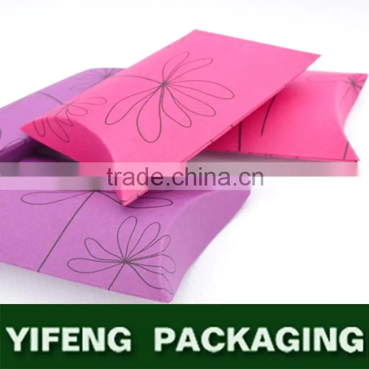 2015 Hot Sales Recycle Paper Packaging Gift Pillow Box