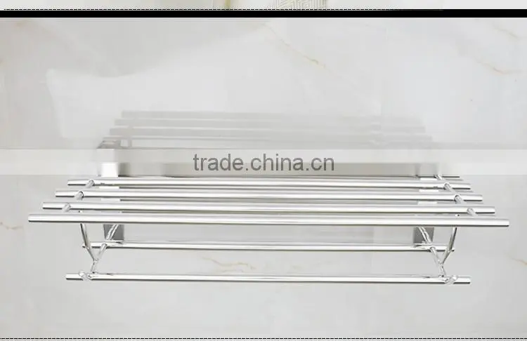 Wesda stainless steel and alloy bathroom towel shelf & clothes shelf A088