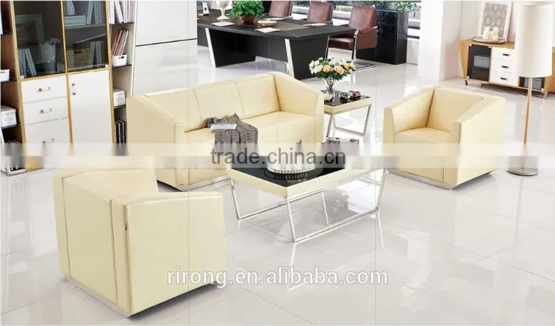 Modern stylish commercial office leather sofa