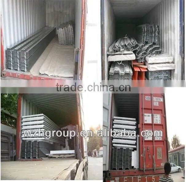 0.8-1.2mm Painted Corrugated Steel Floor Deck Sheet