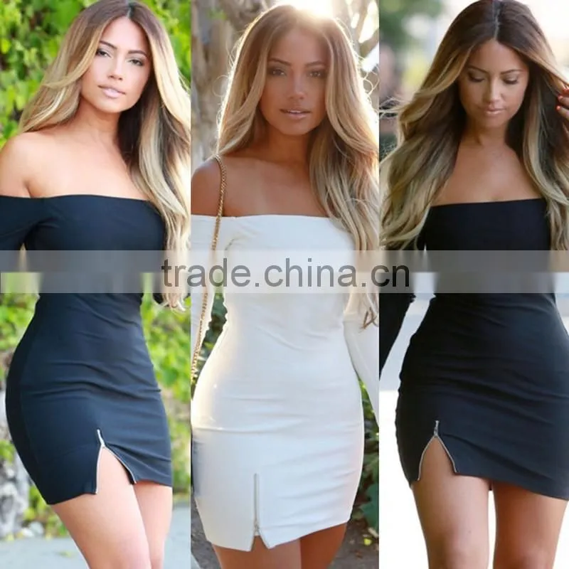 Ladie fashion dress slim package hip party dress sexy evening dress
