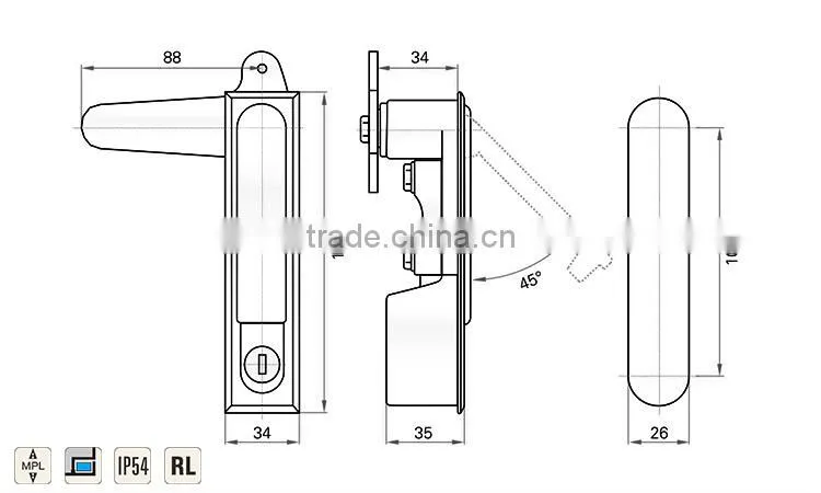 China supplier Anti-burglary plane lock
