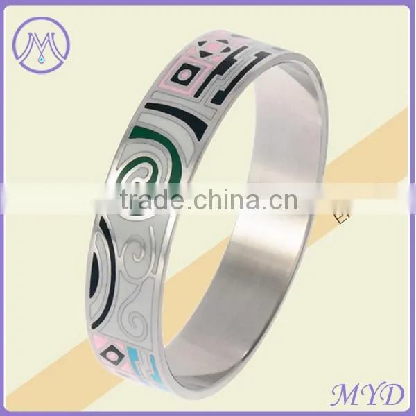 2015 Newest design flower stainless steel bracelets