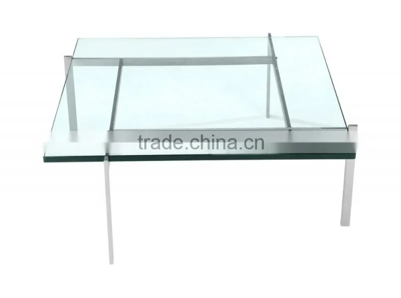 replica PK61 Glass Table by Poul Kjaerholm for living room