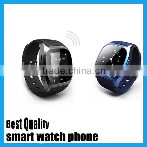 2016 wholesale golden supplier in alibaba cheap touch screen watch phone smartwatch m26