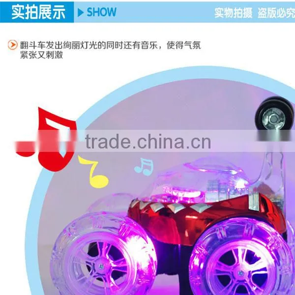 RC Stunt Car with steering wheel, with flash light and music, rc stunt hobby car, rc toys