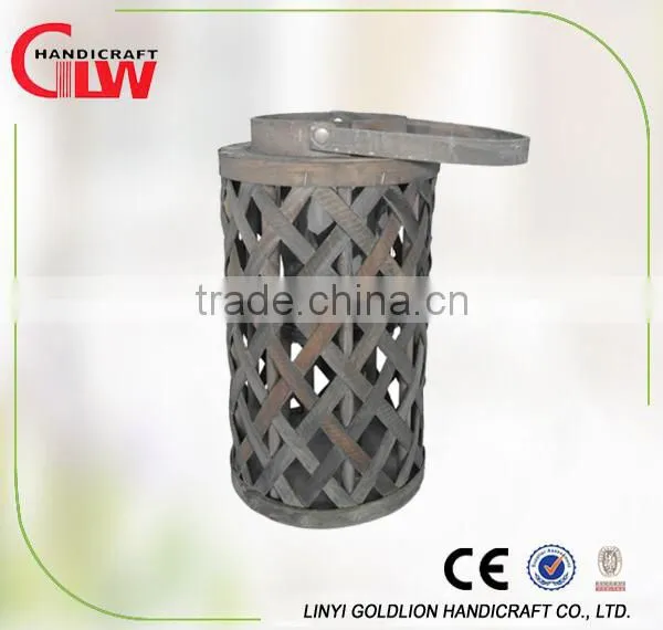 Pumpkin shape garden wicker lantern,decoration candle holder