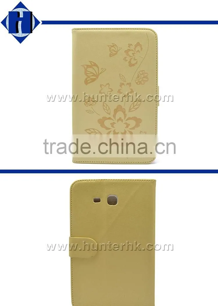 Gold Color Butterfly Flower Tablet Case For iPad Mini