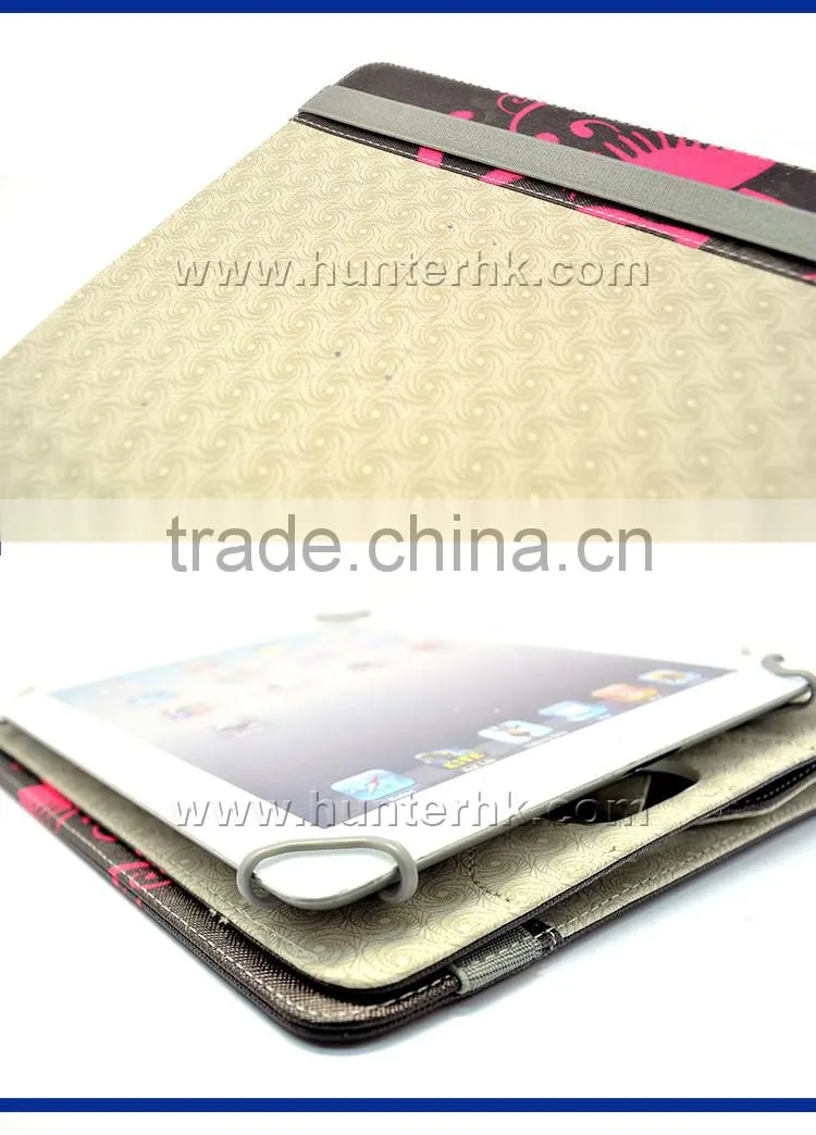 Printed Skull Rotating Tablet Case For Kindle Fire