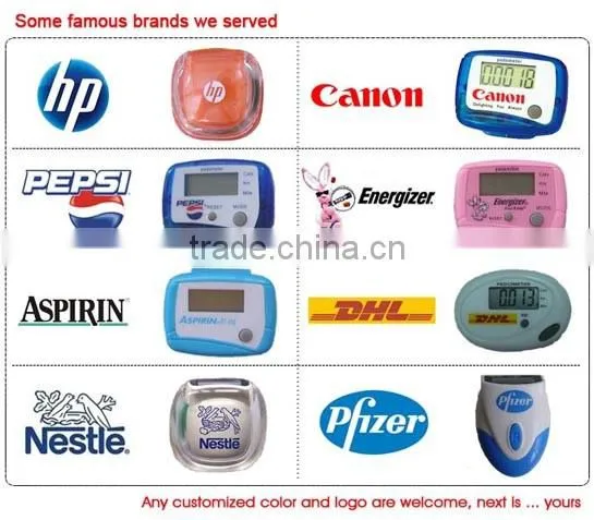 hot sale promotional heart shaped pedometer supplier