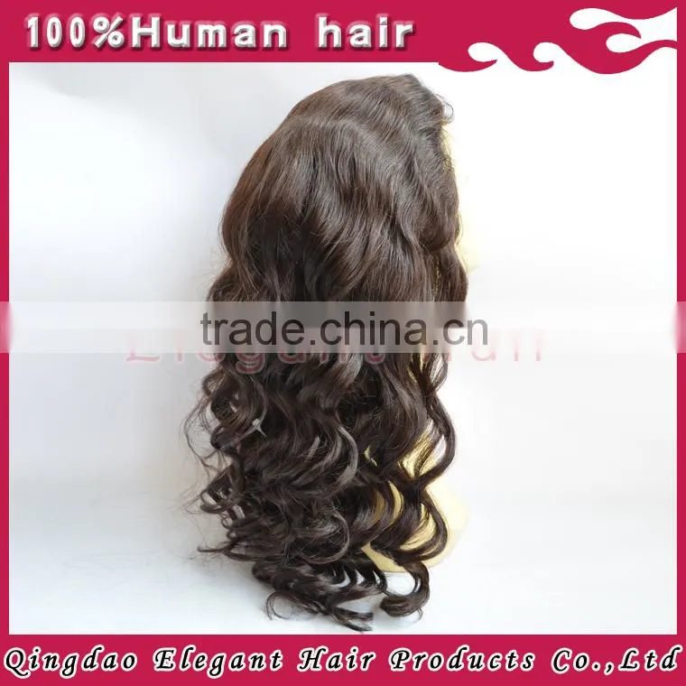 New arrival hot hair product body wave peruvian hair silk base thin skin perimeter full lace wigs