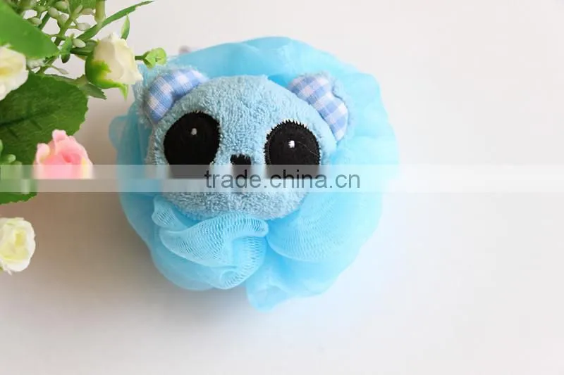 Coral Fleece Animal Bath Ball for body