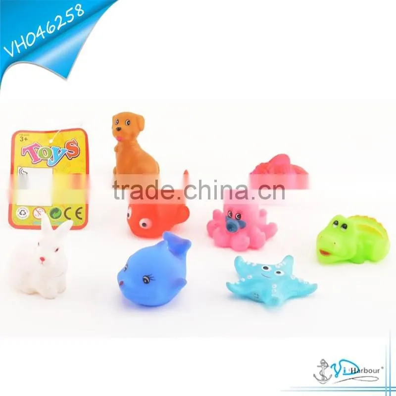 Vinyl Rubber Zoo Animals Toys For Kids