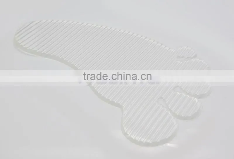 14.5*9 CM Washable Reusable, OPP Bag Packing PU Personalized Foot Shape Sticky Pad