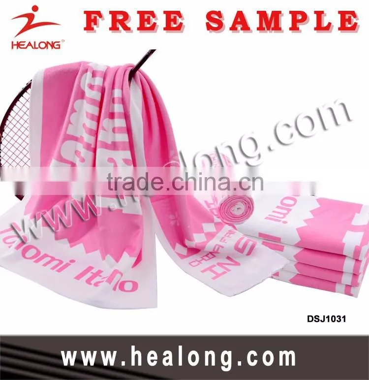 Cheap Wholesale Adjustable Custom Printed Microfiber Hand Sport Gift Face Bath Gym Beach Towel
