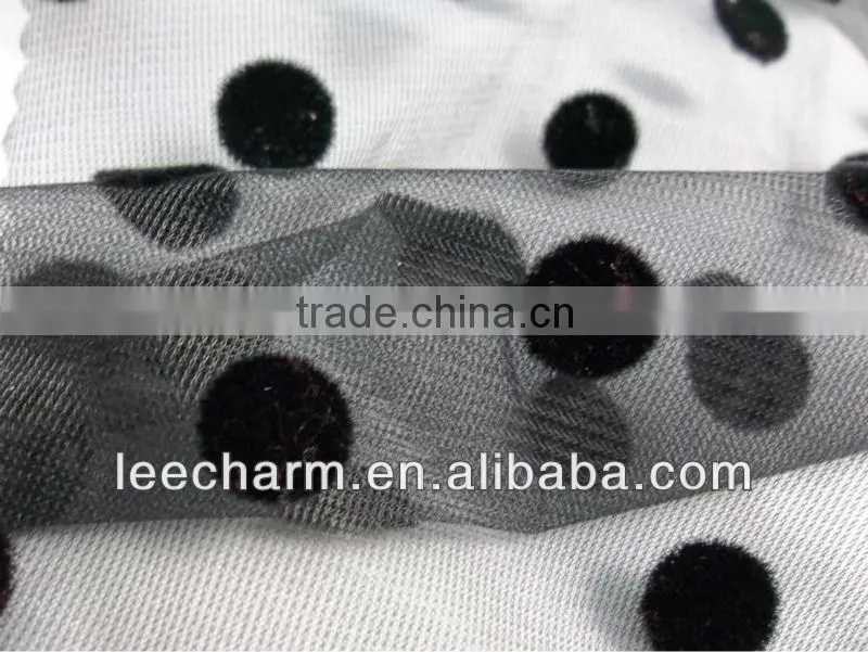 Flocking Dot Mesh Fabric