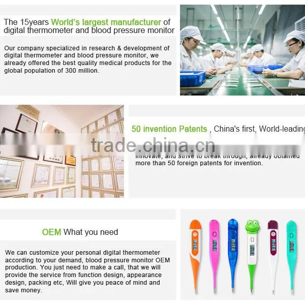China factory with OEM service for medical thermometer T14H specical package
