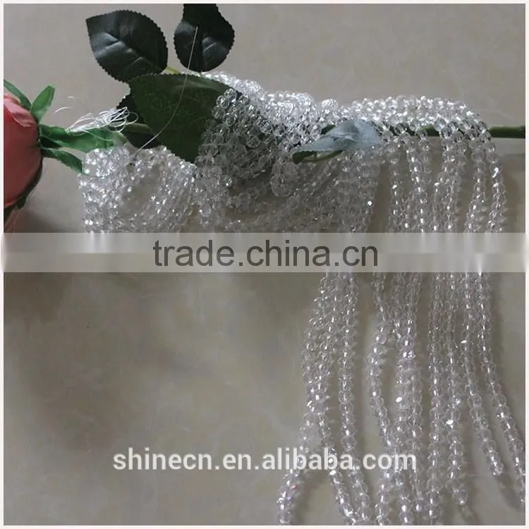 wholesale factory price general colorful loose beads 4mm 6mm 8mm faceted roundelle glass crystal beads