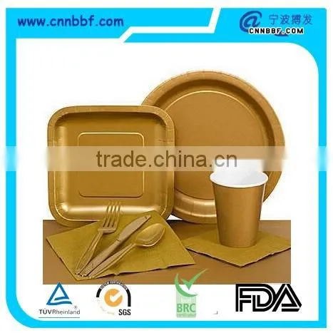 Wholesale outdoor disposable plastic dinner tableware set