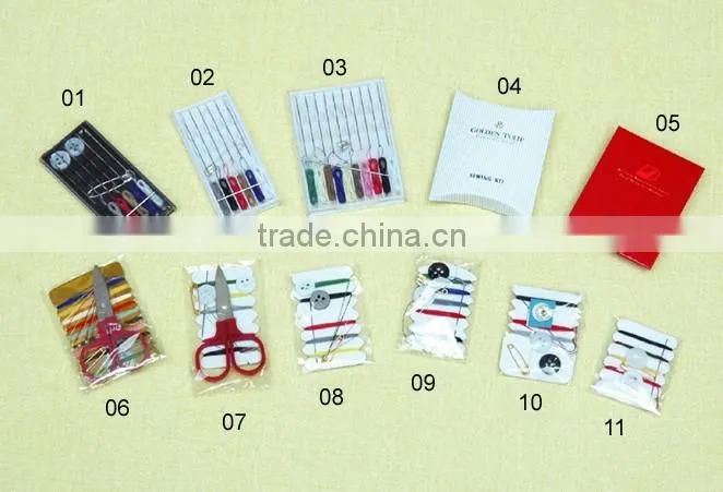 N65 Wholesale hotel sewing kit in mini box with your logo