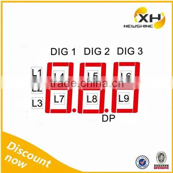 Red Color NEWSHINE FND Custom Display LED Module Prayer Time Display