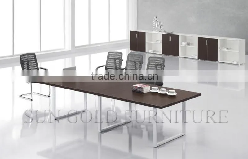 Rectangular Wooden Melamine Boardroom table Conference table of Modern apperance (SZ-MT085)