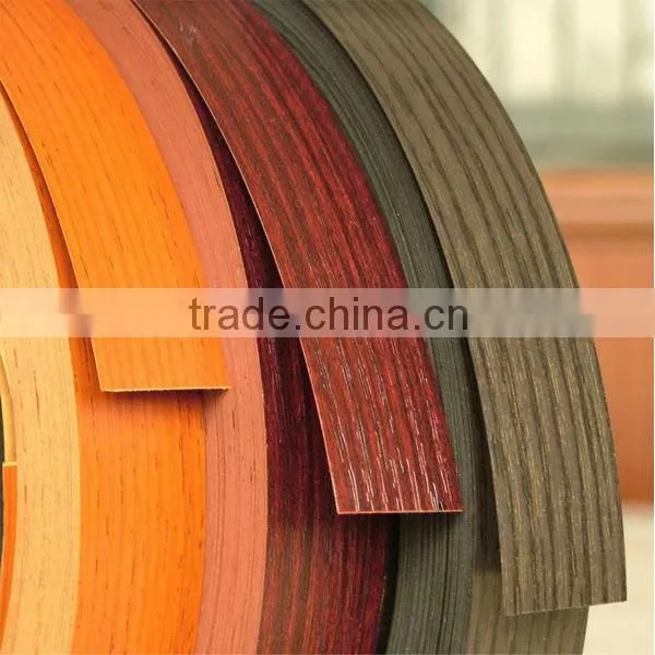 smooth surface wooden PVC edge banding